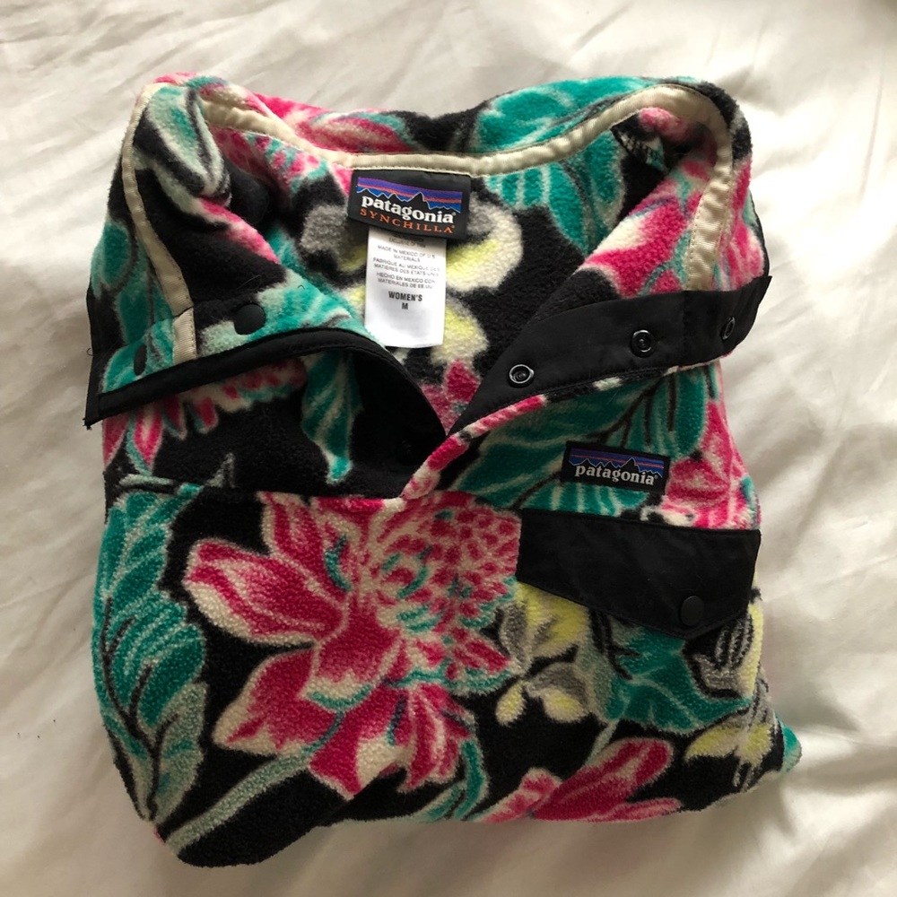 Floral Synchilla Pullover